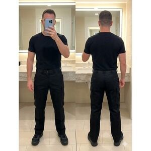 5.11 Tactical Taclite Pro Pants Men 36x32 Black Cargo Ripstop Work Utility 74273